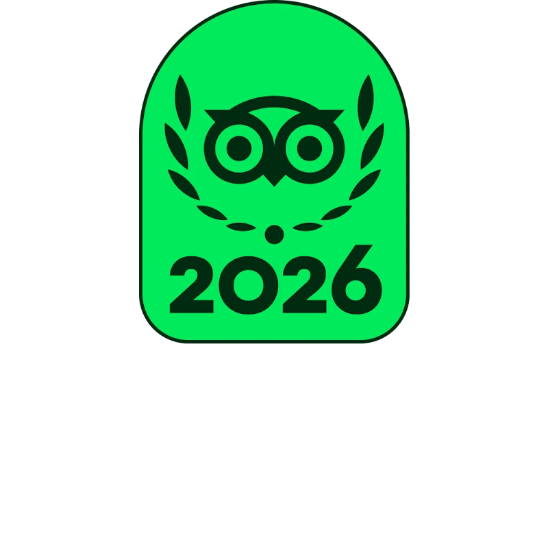 TripAdvisor Travellers' Choice 2026 award badge