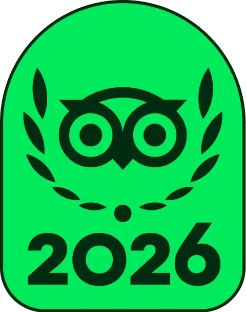 TripAdvisor Travellers' Choice 2026 award badge