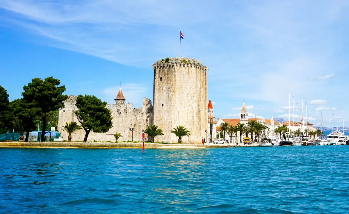 Kamerlengo Fortress on the Trogir waterfront