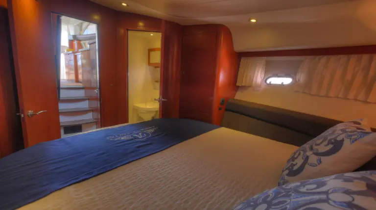 Master cabin of the Jeanneau Prestige 440